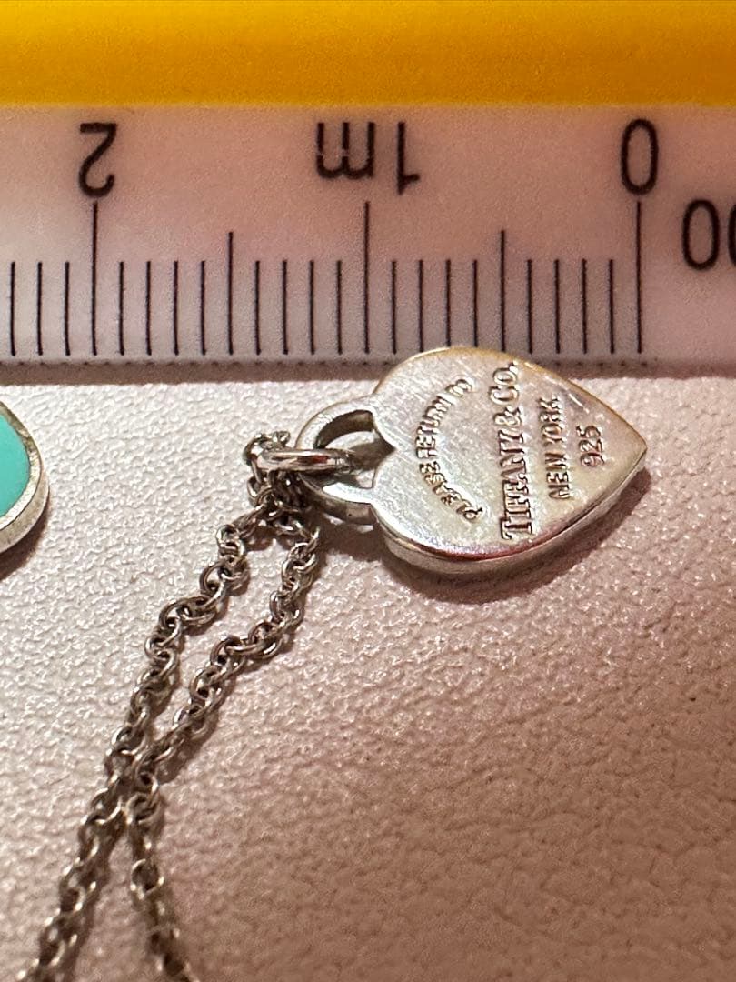Tiffany & Co. ハート型ネックレス リターントゥダブルハート ミント