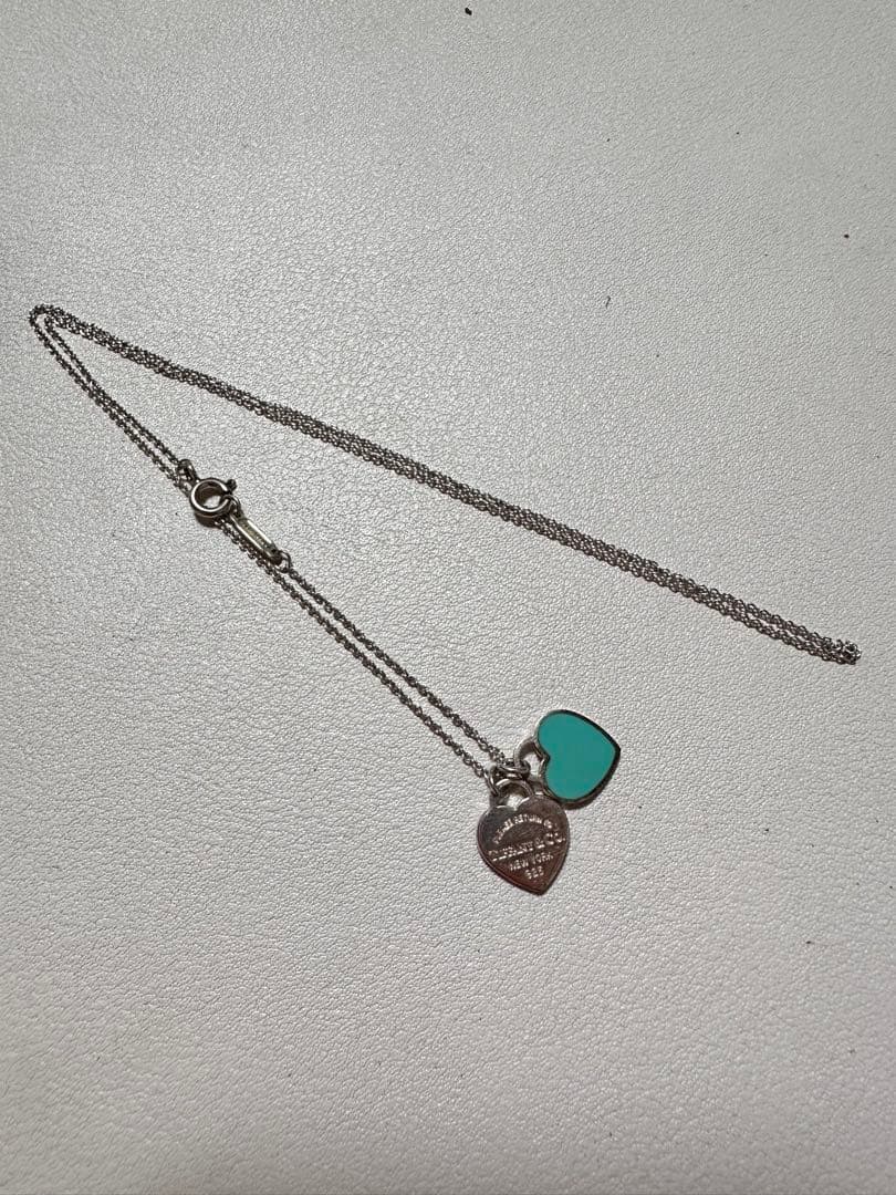 Tiffany & Co. ハート型ネックレス リターントゥダブルハート ミント