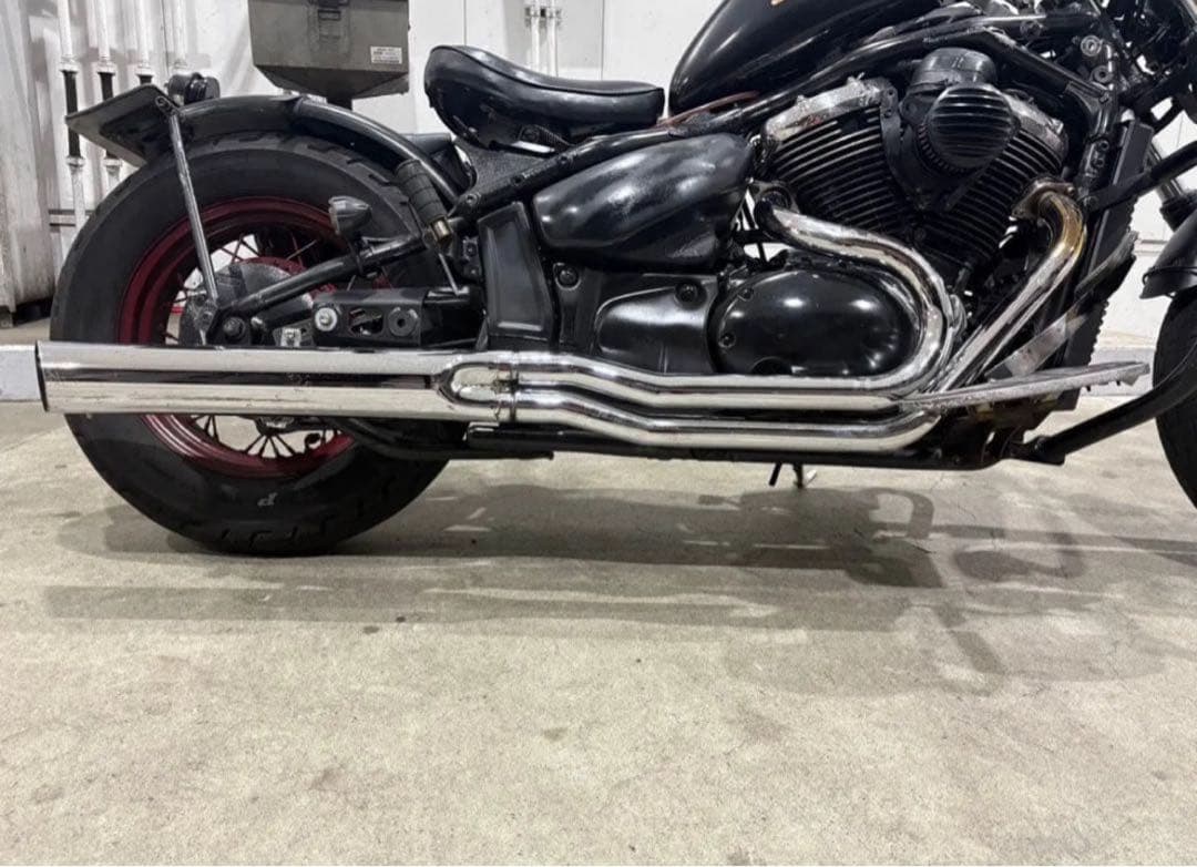 イントルーダークラシック400 ケンテック 2in1 ステンレス製 マフラー