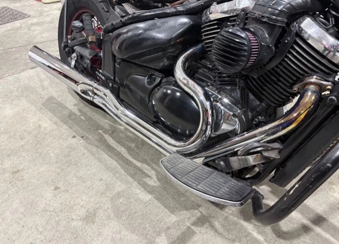 イントルーダークラシック400 ケンテック 2in1 ステンレス製 マフラー