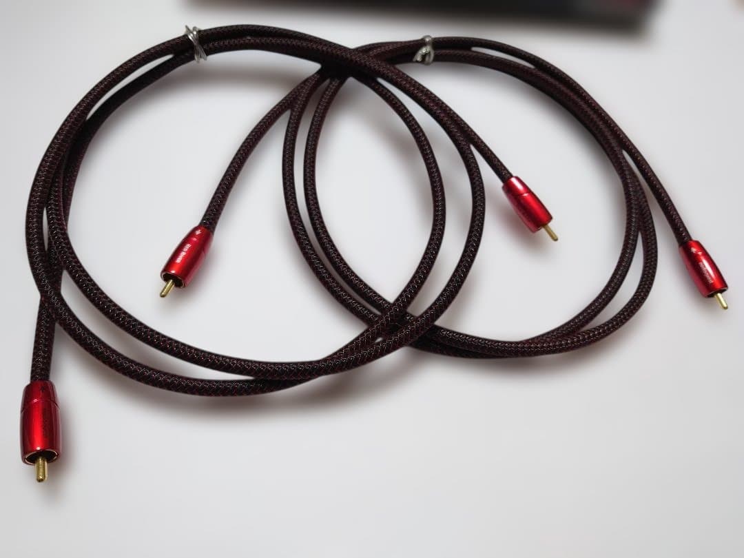 美品 オーディオクエスト 高級RCAケーブル Red  1.5m 2本