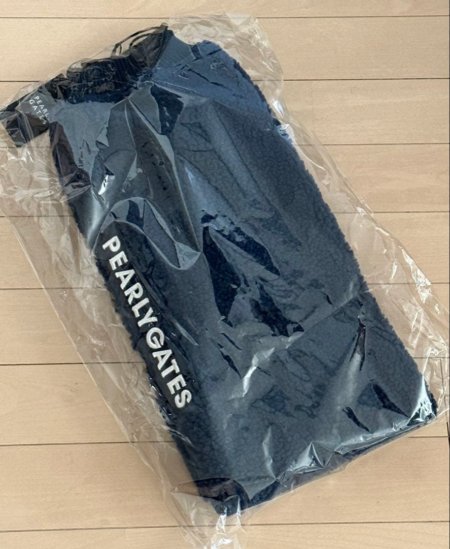 パーリーゲイツ ボアフリース レッグウォーマー　ネイビー