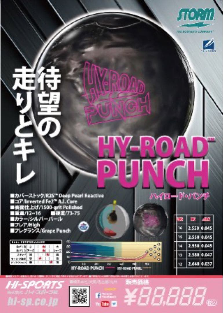 ハイロード　パンチ　HY-ROAD PUNCH ハイスポ　ストーム　14P