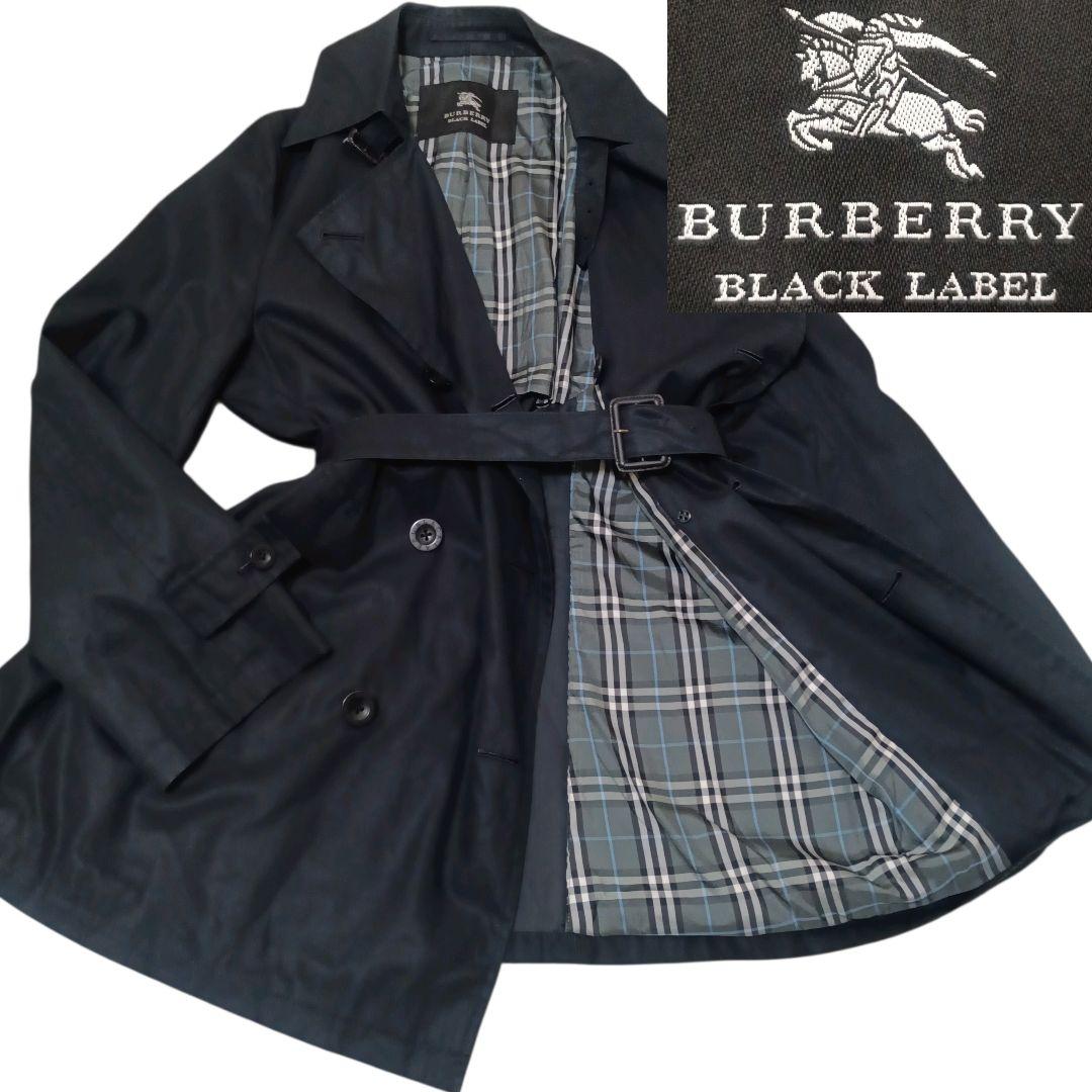 ✨BURBERRY BLACK LABEL ノバチェック ダブル トレンチコート