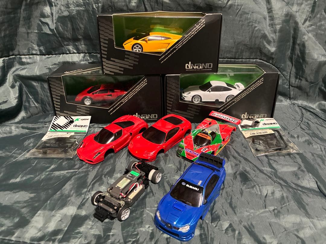 京商 dNano インプレッサ シャーシ・ボディセットタイプRM 未使用ボディ他