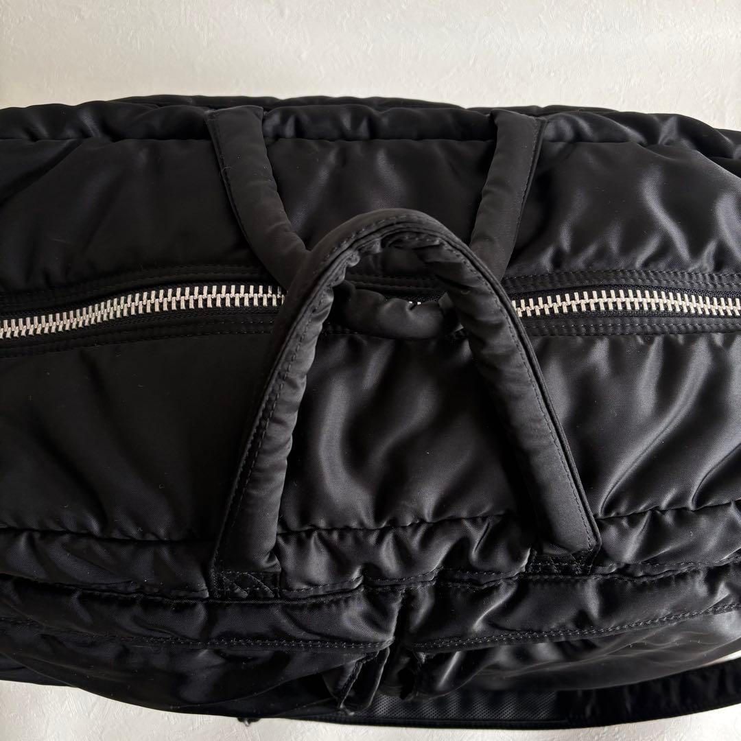 【美品】PORTER タンカー 2WAY ボストンバッグ (Ｍ) ブラック