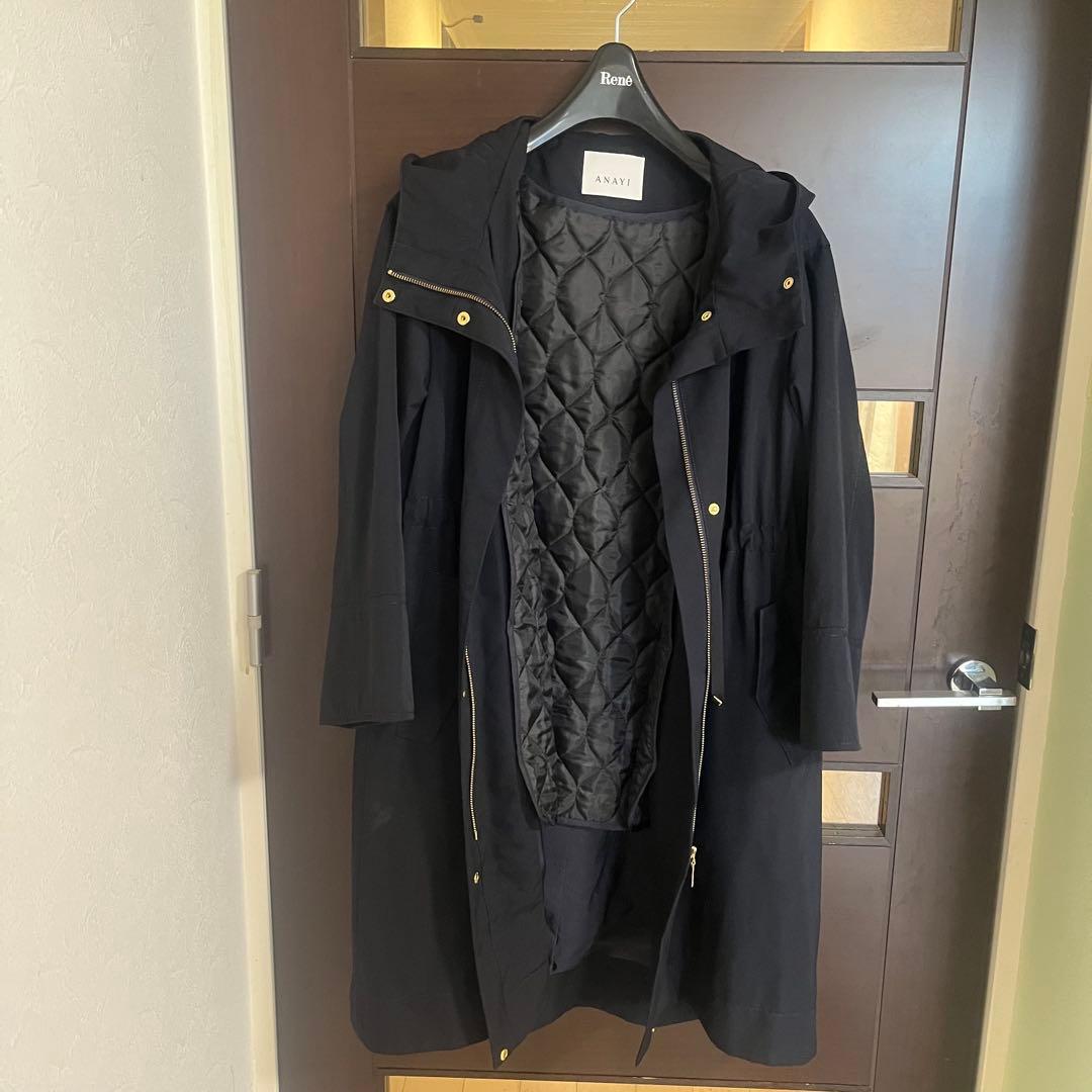 新品☆ANAYI ライナー付モッズコート /セオリー、23区、ロペ