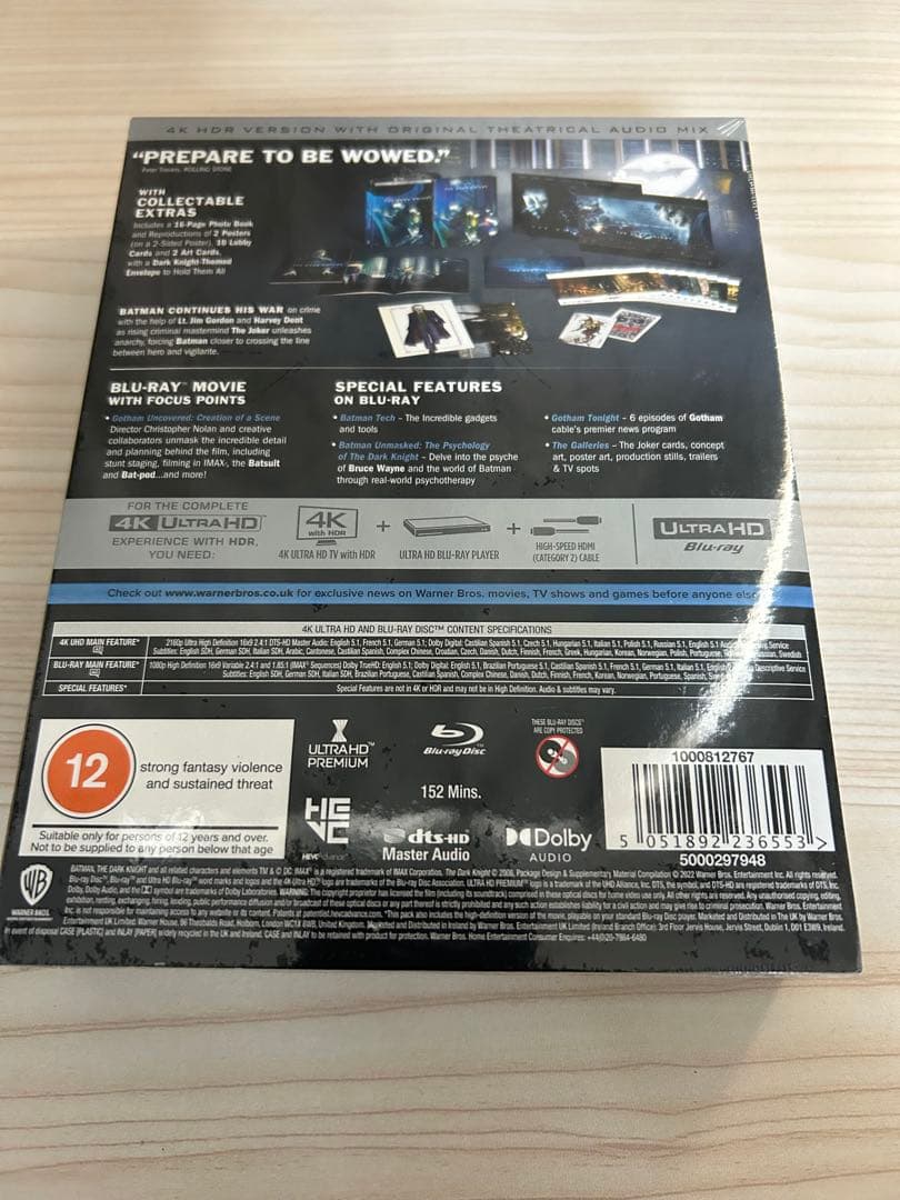 映画 4K Ultra HD ダークナイトシリーズ スチールブック