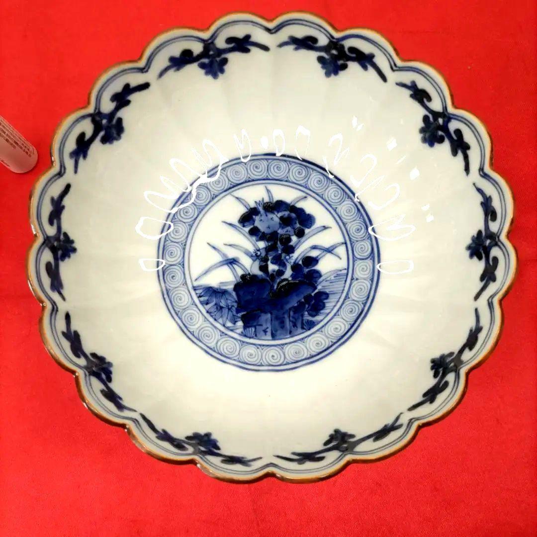 九谷焼　宮内庁御用達　山本長左　小鉢　5寸鉢　共箱　陶歴付