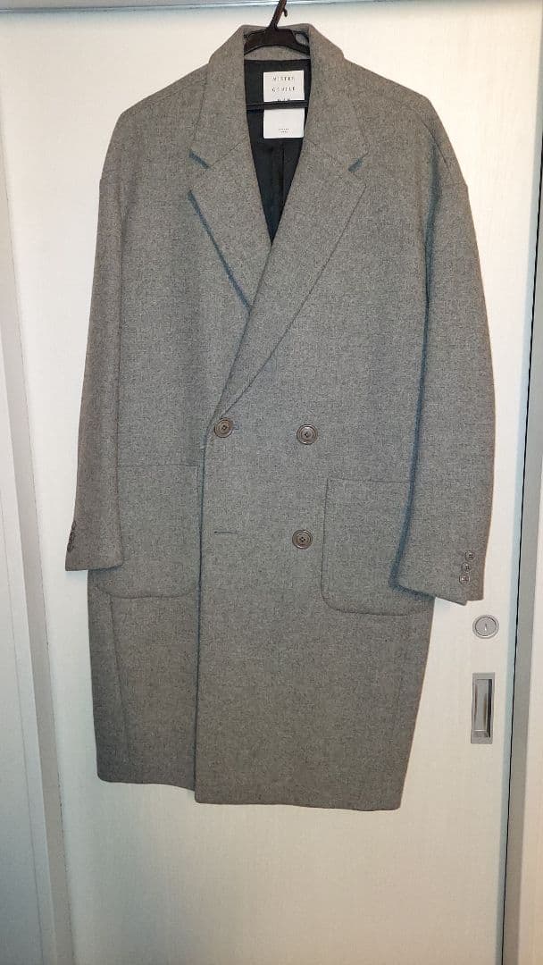 MISTER GENTLEMAN グレー ダブルブレストコート M