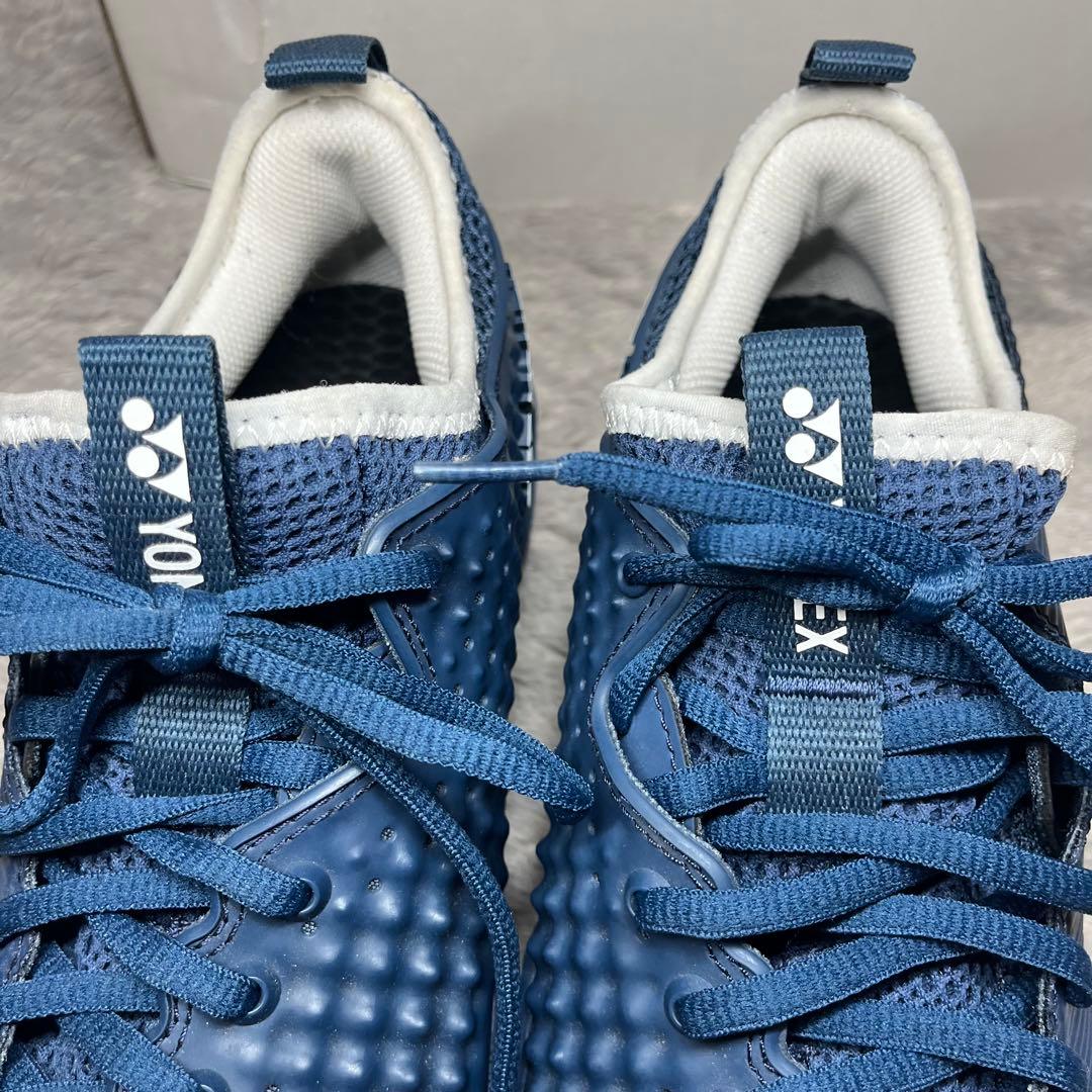 YONEX　ヨネックス　フュージョンレブ4　パワークッション　テニスシューズ　紺