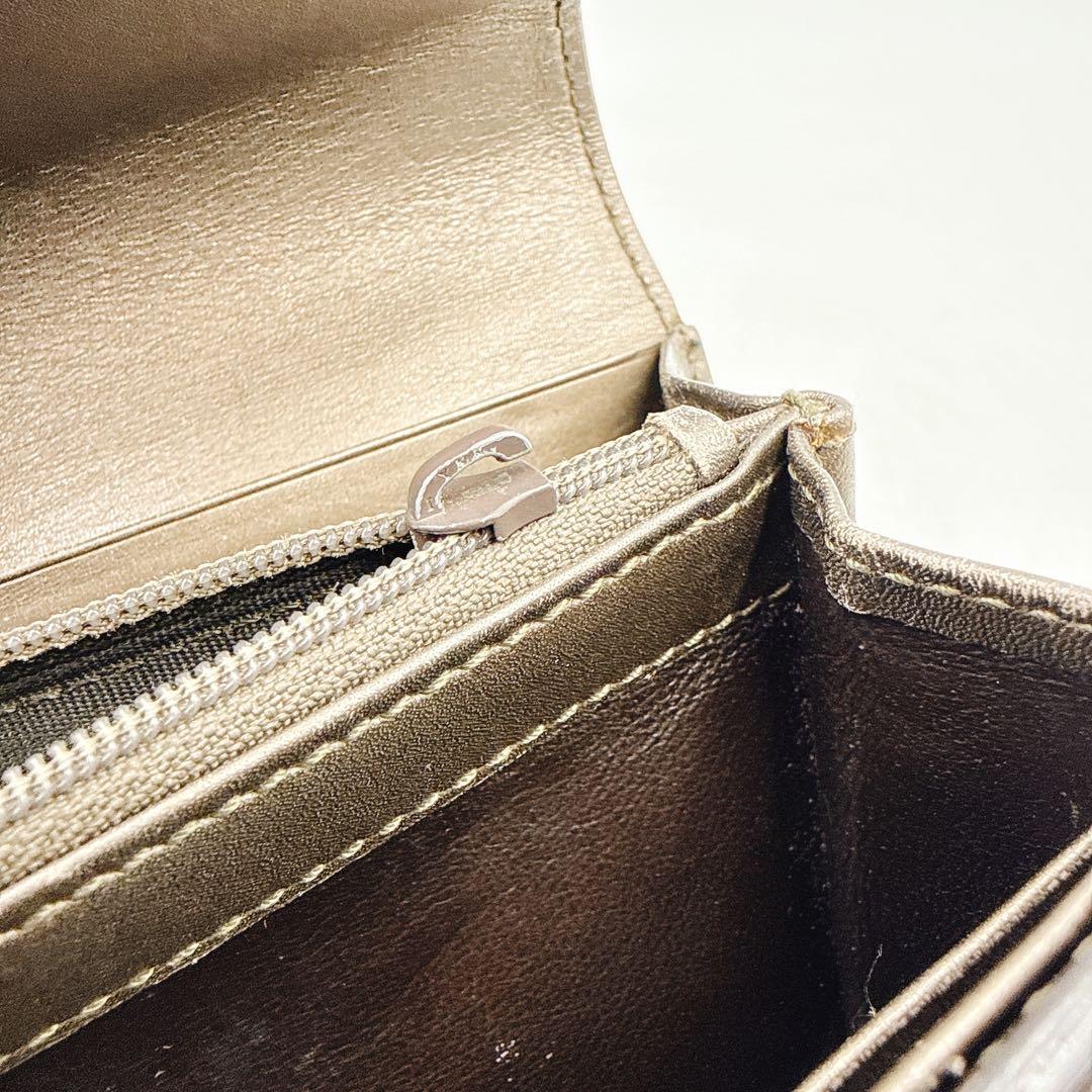 GUCCI グッチ 長財布 マイクロGG パテントレザー リボン 253405