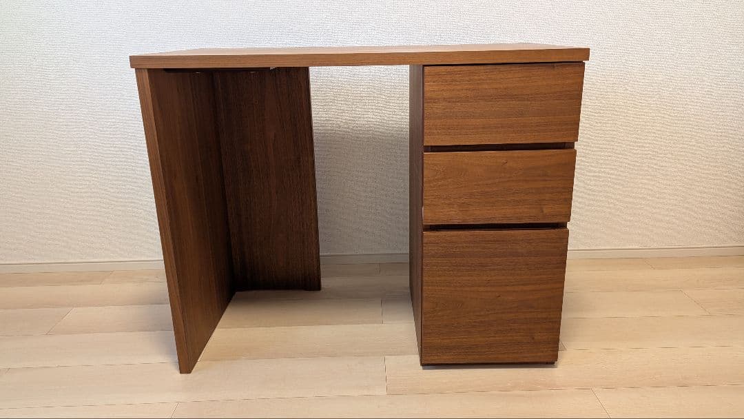 【ACTUS】MEZZO 2 デスク　幅90cm　ウォールナット