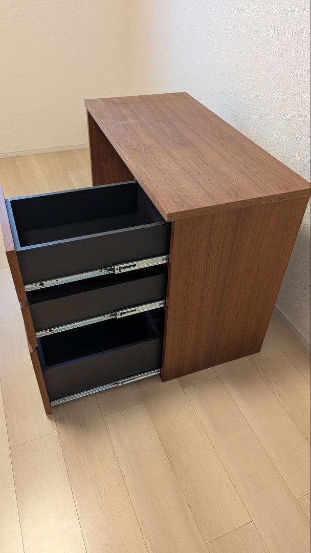 【ACTUS】MEZZO 2 デスク　幅90cm　ウォールナット