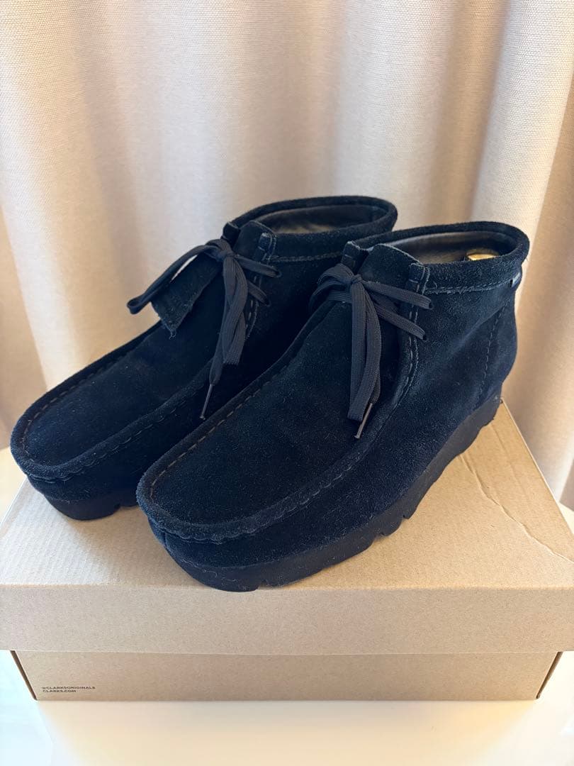 クラークス CLARKS ワラビーGTX 26cm UK8 ゴアテックス 黒