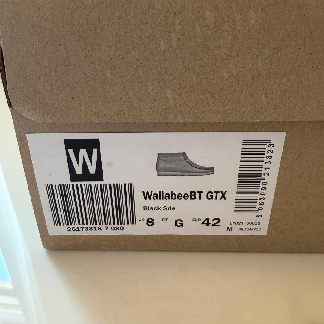 クラークス CLARKS ワラビーGTX 26cm UK8 ゴアテックス 黒