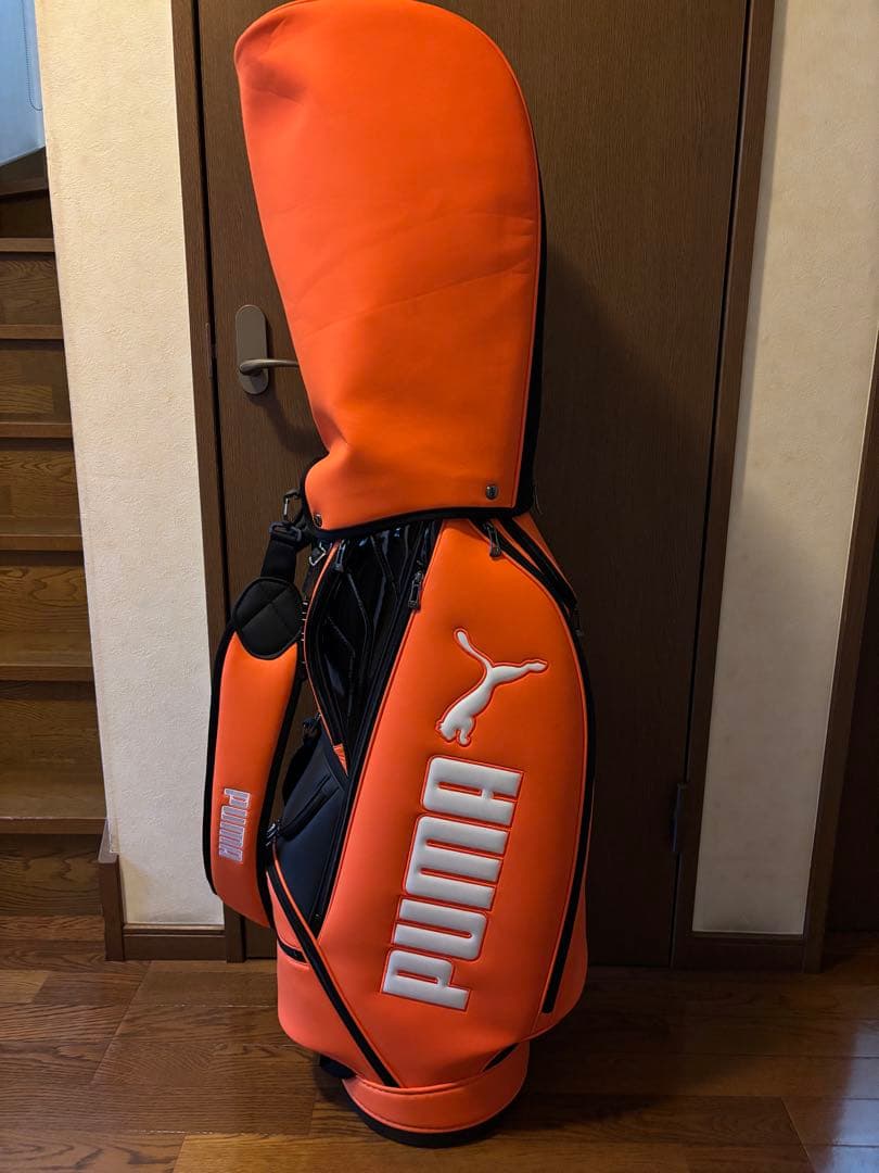 PUMA キャディバッグ　ゴルフバッグ　オレンジ