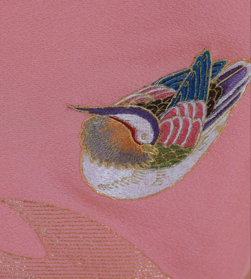 ◎新品正絹刺繍7歳着物◎7歳四つ身◎長襦袢付き