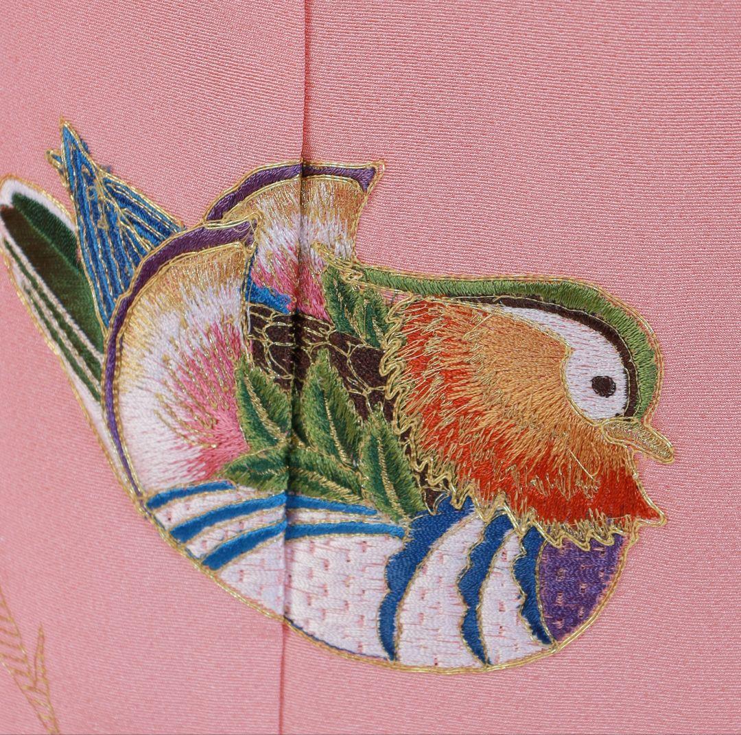 ◎新品正絹刺繍7歳着物◎7歳四つ身◎長襦袢付き