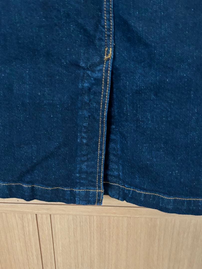 yukiemon おリボンデニムスカート こいめ 3L