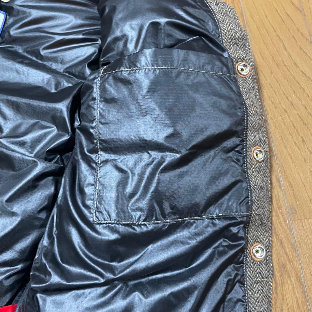 【美品】MONITALY KLUANE ヘリンボーン ダウンベスト M カナダ製