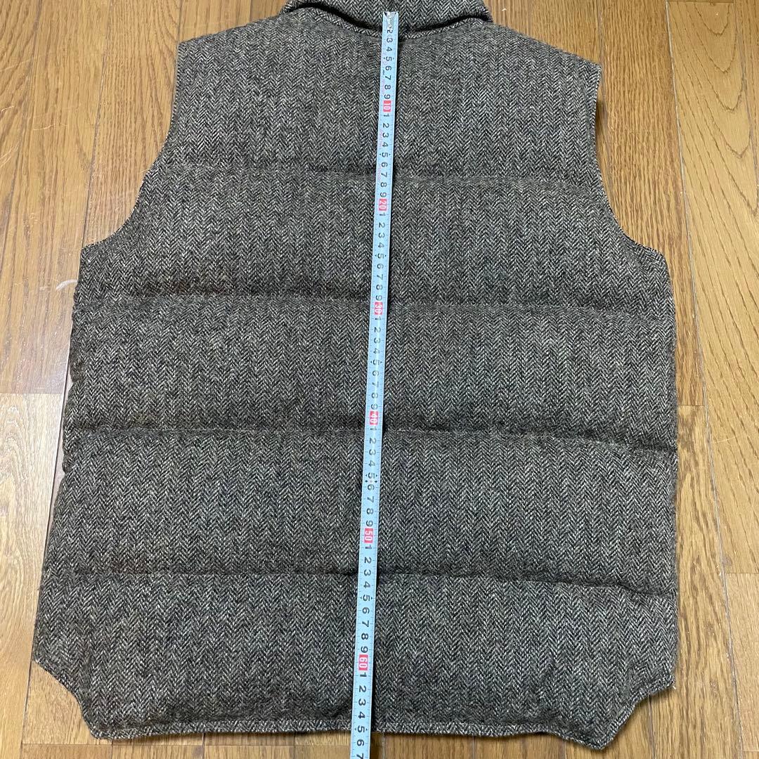 【美品】MONITALY KLUANE ヘリンボーン ダウンベスト M カナダ製