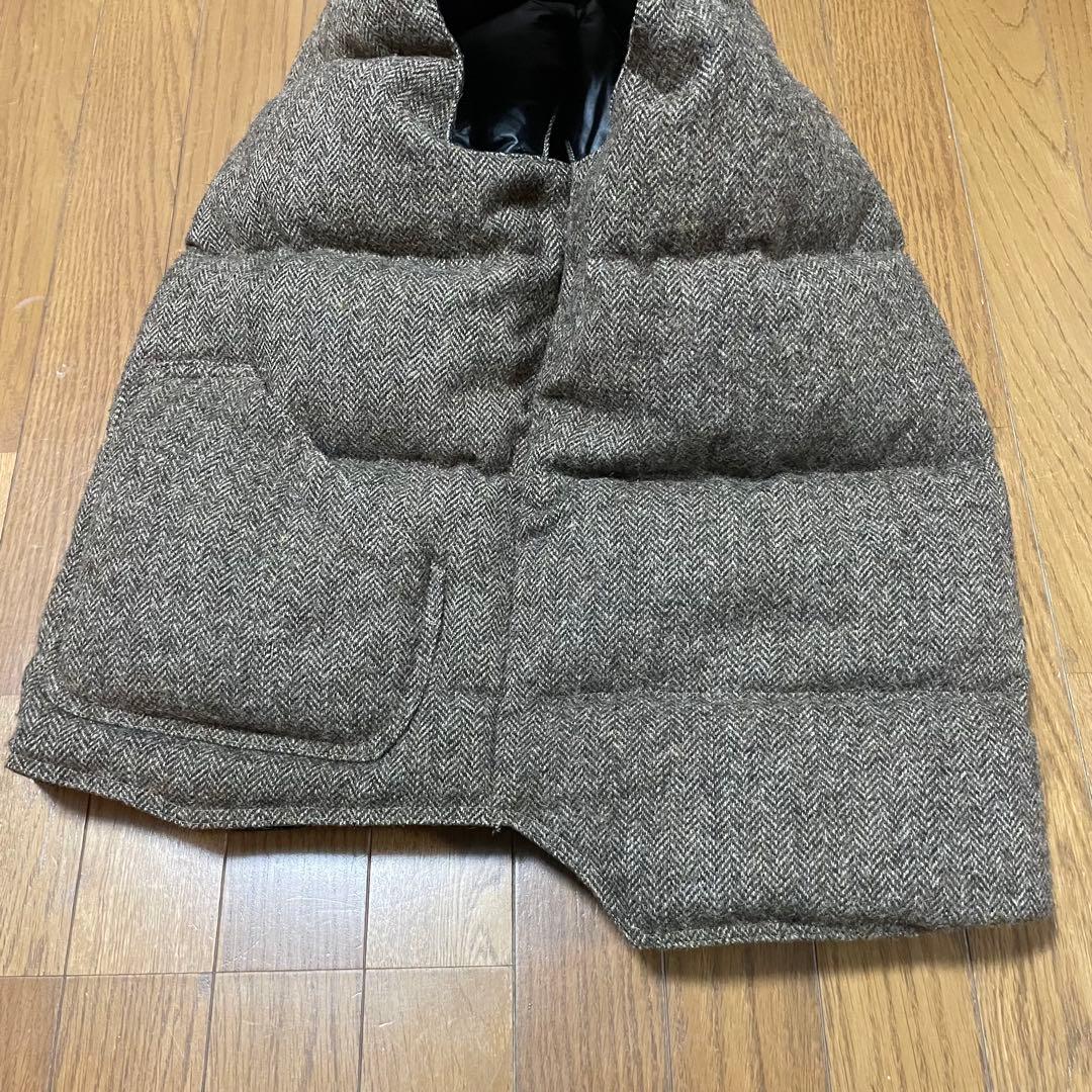 【美品】MONITALY KLUANE ヘリンボーン ダウンベスト M カナダ製