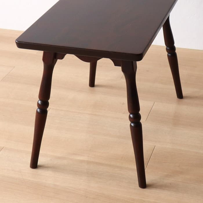 アンティーク 北海道民芸家具 サイドテーブル 机 木製 樺材