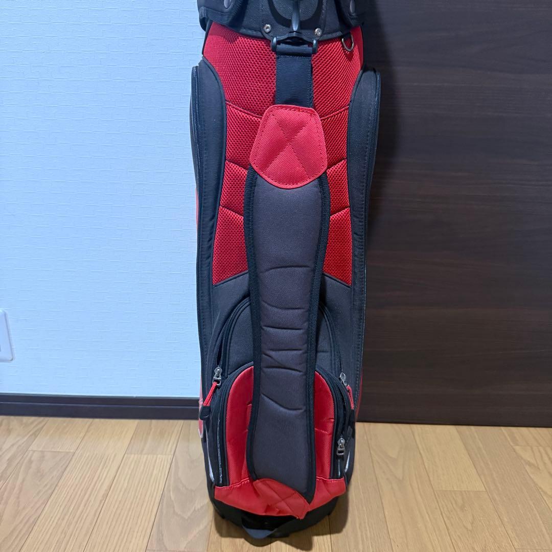 MIZUNO キャディバッグ ゴルフバッグ 黒 赤