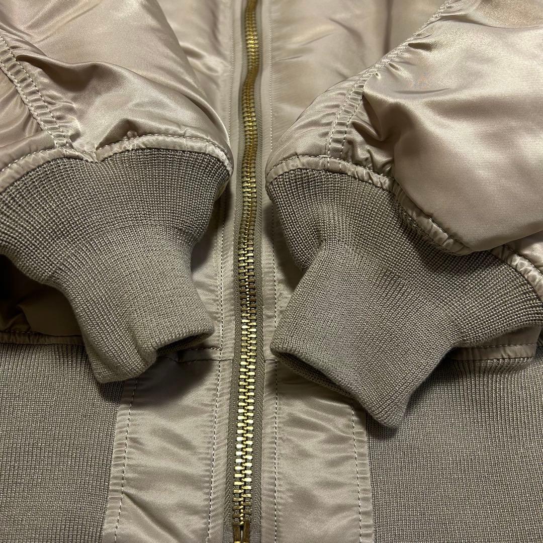 【極美品】希少色ALPHA MA-1 2XL アイスグレー アルファ ジャケット