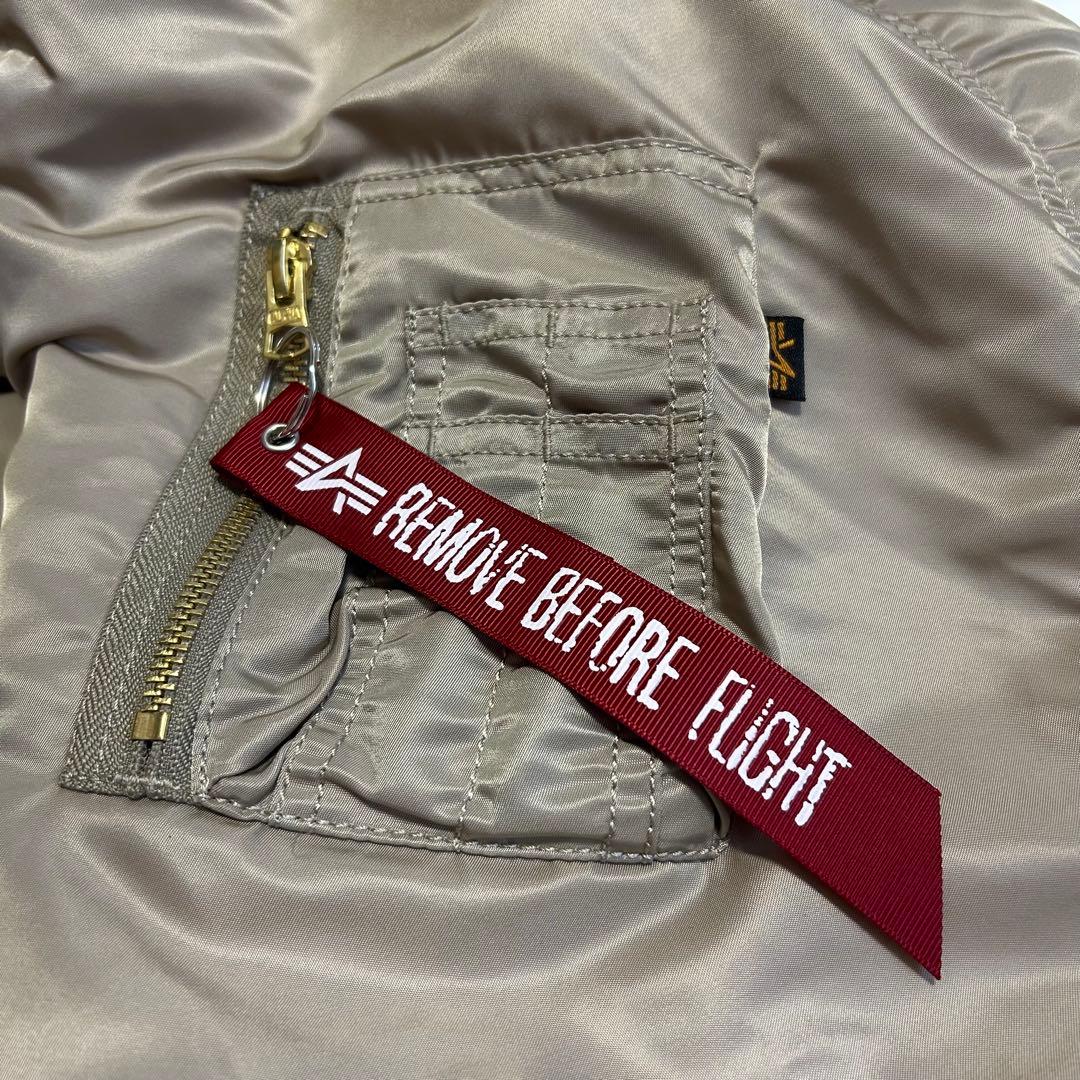 【極美品】希少色ALPHA MA-1 2XL アイスグレー アルファ ジャケット