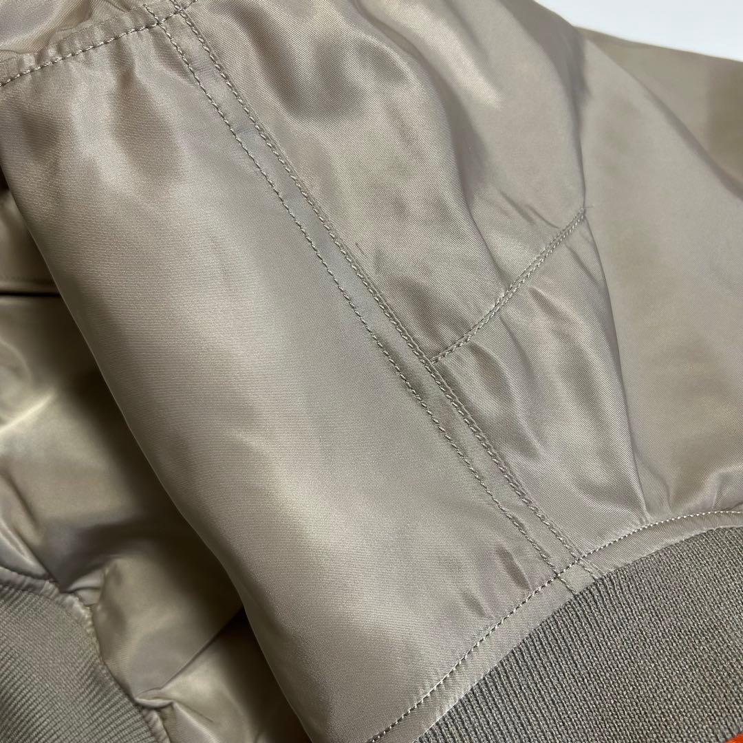 【極美品】希少色ALPHA MA-1 2XL アイスグレー アルファ ジャケット