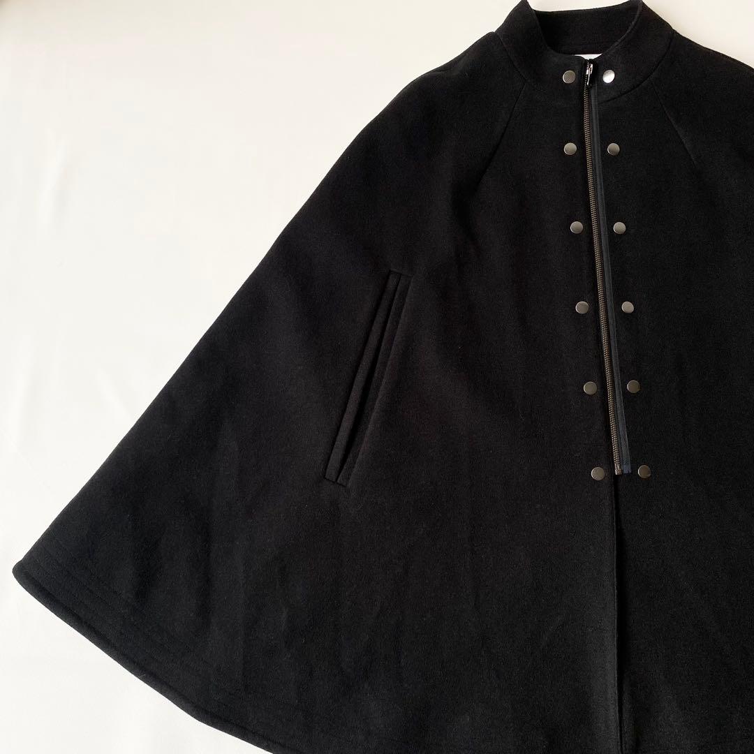 【新品未使用】マリークワント　アーカイブ ポンチョ　コート　ブラック　シンプル