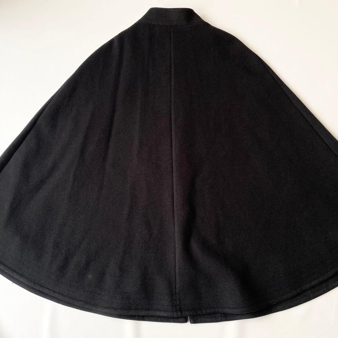 【新品未使用】マリークワント　アーカイブ ポンチョ　コート　ブラック　シンプル