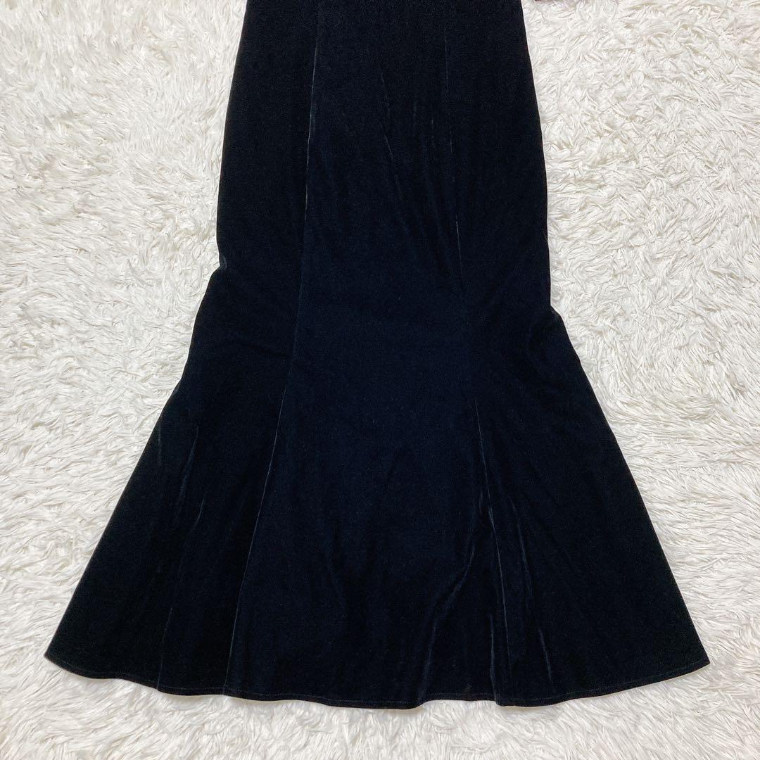 SALE✨レジャ 花柄ボレロマーメイドワンピース セットアップ ブラック S