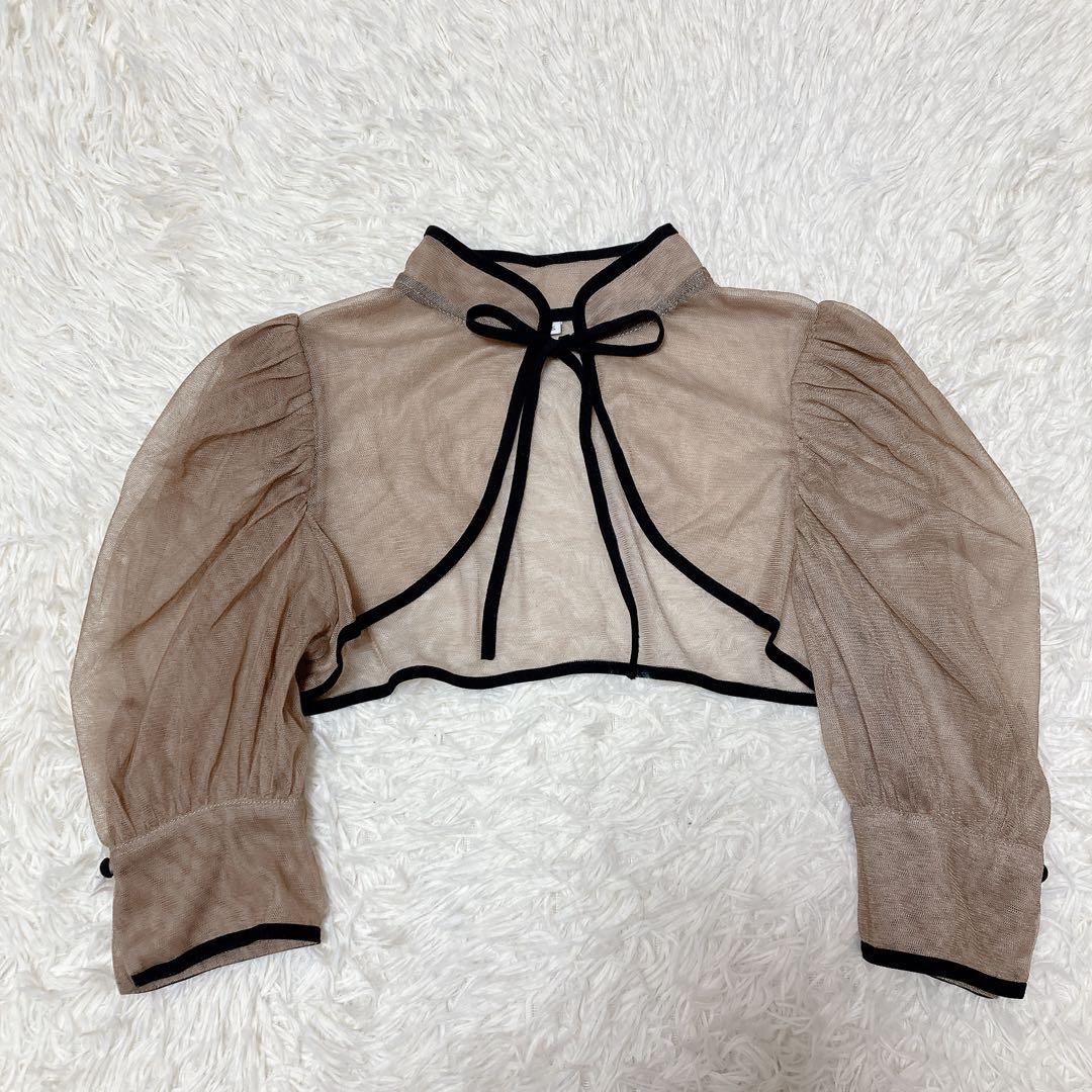 SALE✨レジャ 花柄ボレロマーメイドワンピース セットアップ ブラック S