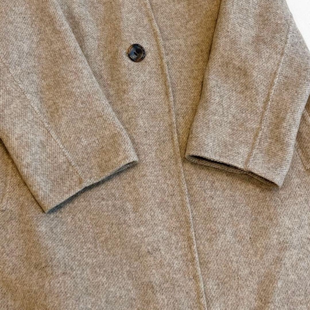 専用です　23区 ウールリバーツイルノーカラーコート　ロングコート　36