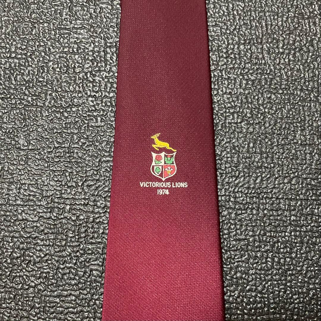 超お宝1974年ブリティッシュライオンズ南アフリカ遠征、史上最大の快挙！記念タイ