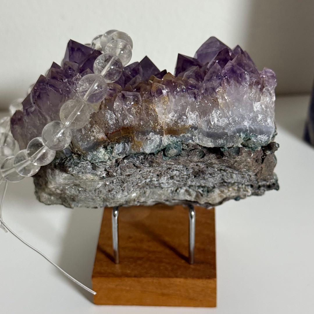 【特価】アメジスト 天然石 8点セット 水晶 フローライト 原石　計1.9kg!