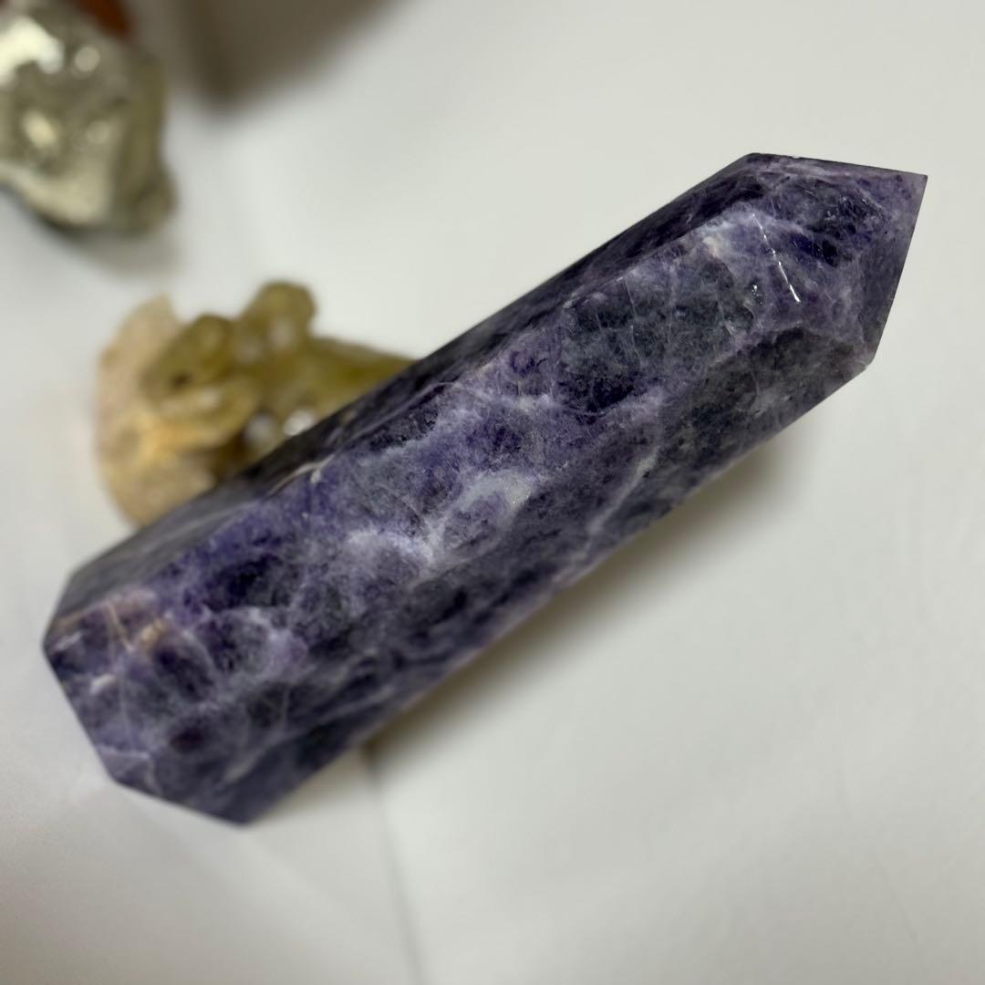 【特価】アメジスト 天然石 8点セット 水晶 フローライト 原石　計1.9kg!