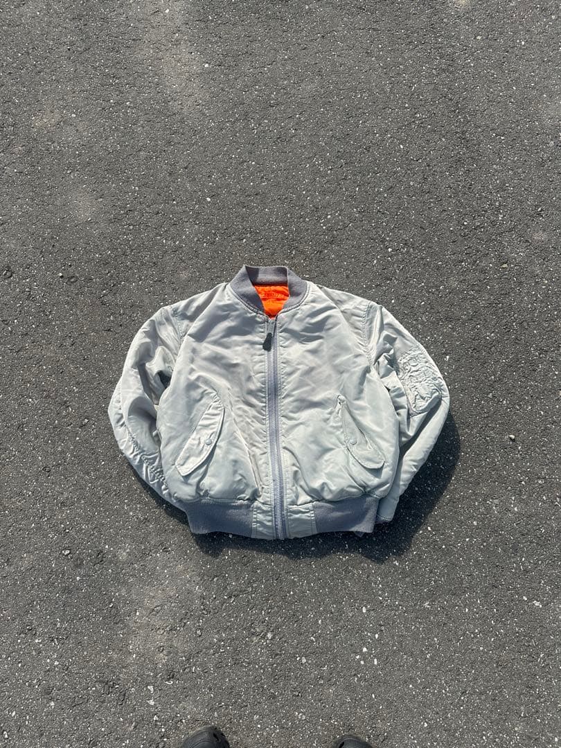 90s ALPHA USA製 MA-1 フライトジャケット サイズL