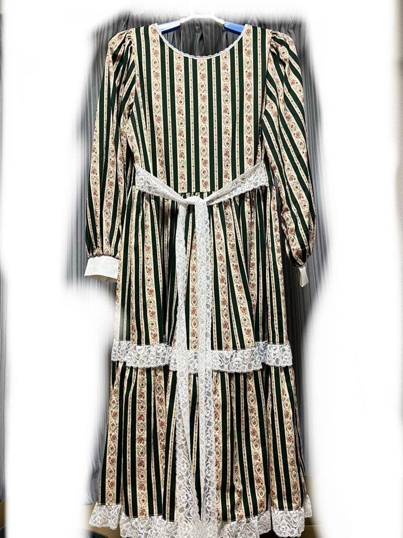 marcHenTica フラワーガーデンワンピース グリーン 通常サイズ