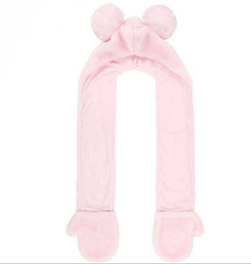 ミッキー　ファンキャップマフラー　ピンク　2個セット