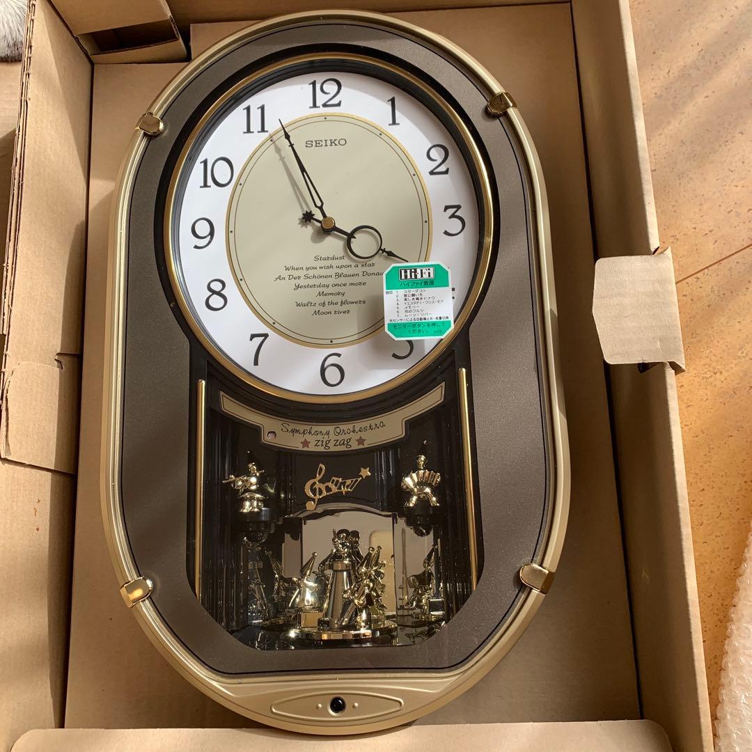 【新品未使用】お値引き☆SEIKO zigzag からくり時計　AM626N