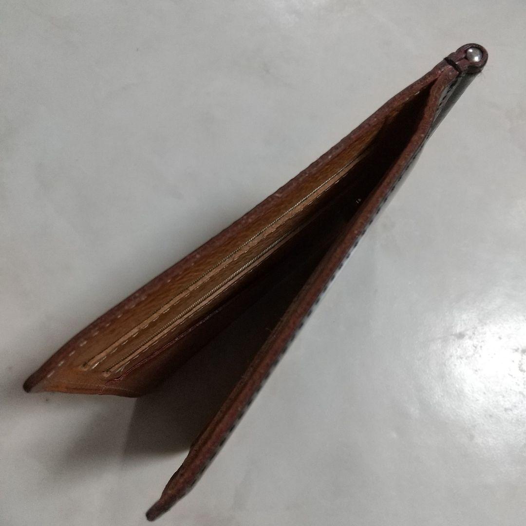 GANZO ガンゾ マネークリップ レザー 日本製 薄型 ダークブラウン