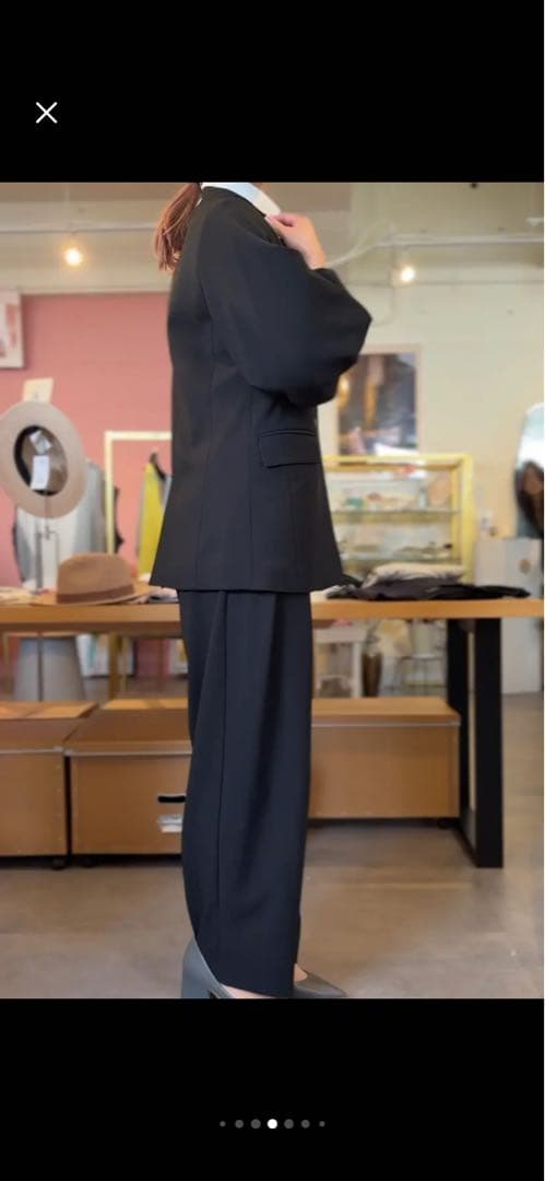 38　マルゴーヴィンテージ　バルーン袖ジャケット　未使用タグ付