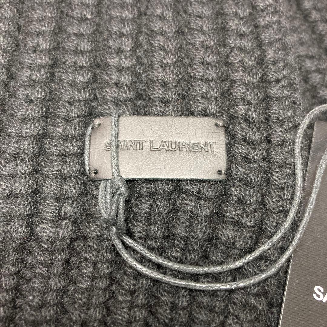 新品 サンローランパリ カシミヤ100％ ロングマフラー 国内正規品