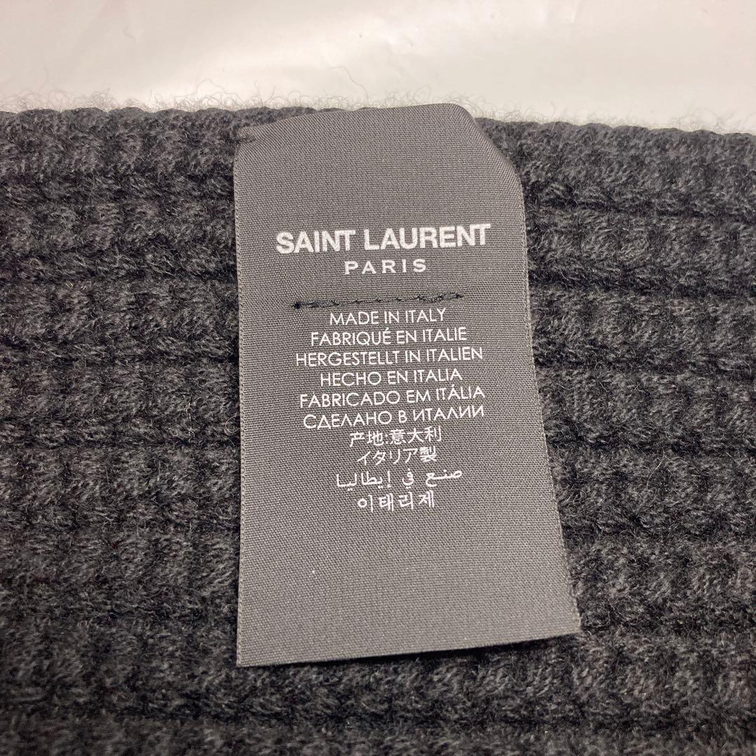 新品 サンローランパリ カシミヤ100％ ロングマフラー 国内正規品