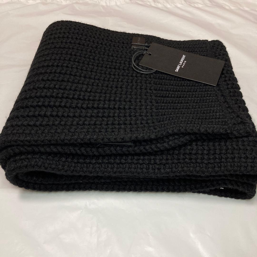 新品 サンローランパリ カシミヤ100％ ロングマフラー 国内正規品