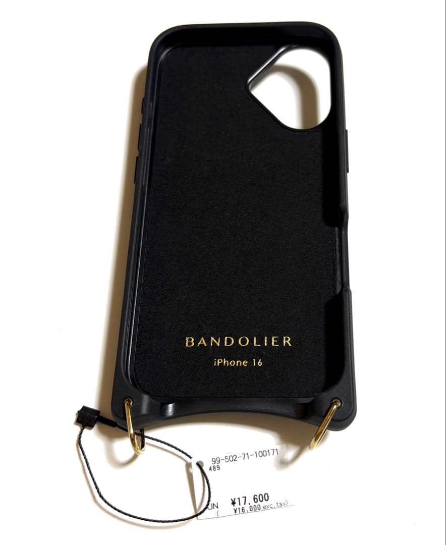 BANDOLIER バンドリヤー iPhone16ケース ストラップ付き